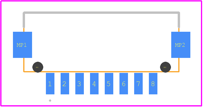 DF13-8P-1.25H(76) - Hirose PCB footprint - Other - Other - DF13-8P-1.25H(76)-1