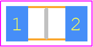MCCFB1206TFF/500 - Multicomp Pro PCB footprint - Fuses Chip - Fuses Chip - MCCFB1206TFF/500