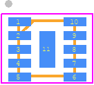 MCP1665T-E/MRA - Microchip PCB footprint - Small Outline No-lead - Small Outline No-lead - VQFN8
