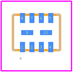 LE25S161PCTXG - onsemi PCB footprint - Other - Other - UDFN8, 4x3, 0.8P CASE 506DC ISSUE O