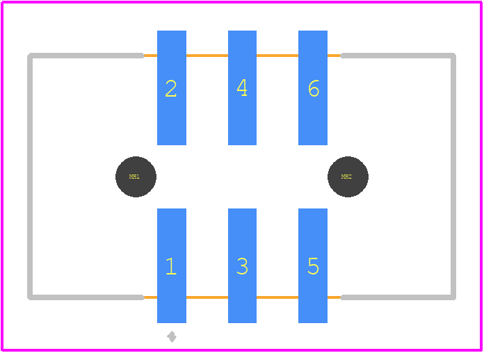 BH254VS-6P - XFCN PCB footprint - Other - Other - BH254VS-6P-2
