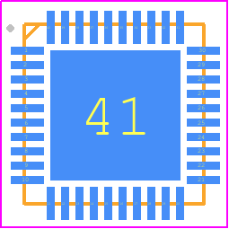 TPS65023RSBT - Texas Instruments PCB footprint - Quad Flat No-Lead - Quad Flat No-Lead - RSB (S-PWQFN-N40)_1