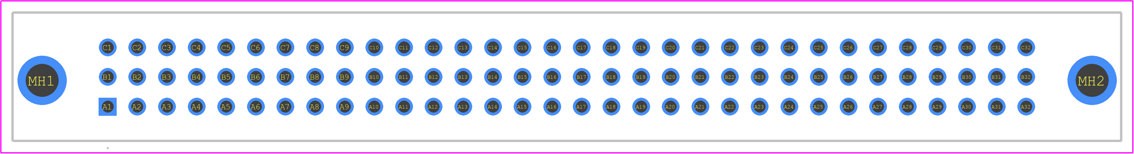 DIN96PBSS2.5 - Cinch Connectivity Solutions PCB footprint - Other - Other - DIN96PBSS2.5-2
