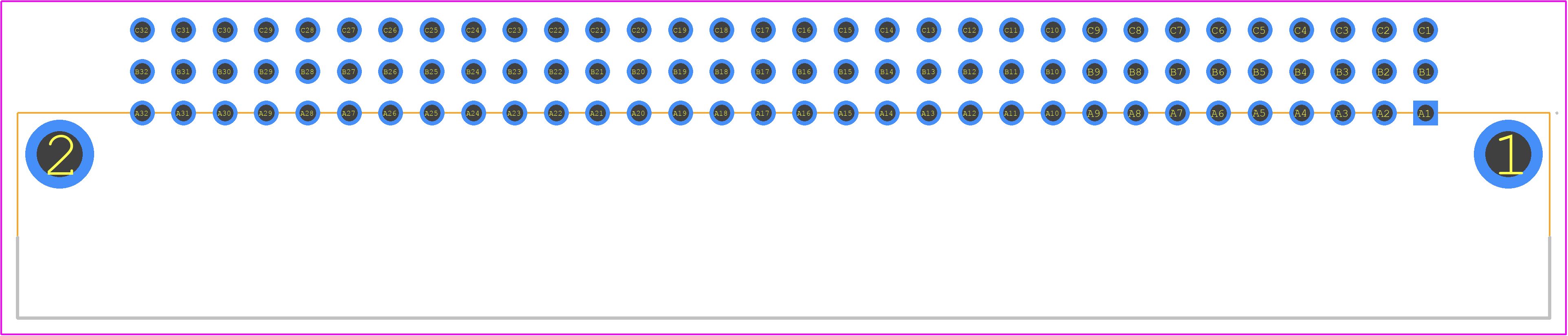 DIN96PBRS2.8 - Cinch Connectivity Solutions PCB footprint - Other - Other - DIN96PBRS2.8-3