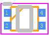 S-5712BCSL2-I4T1U - ABLIC Inc. PCB footprint - SO Transistor Flat Lead - SO Transistor Flat Lead - SNT-4A-A-PKG