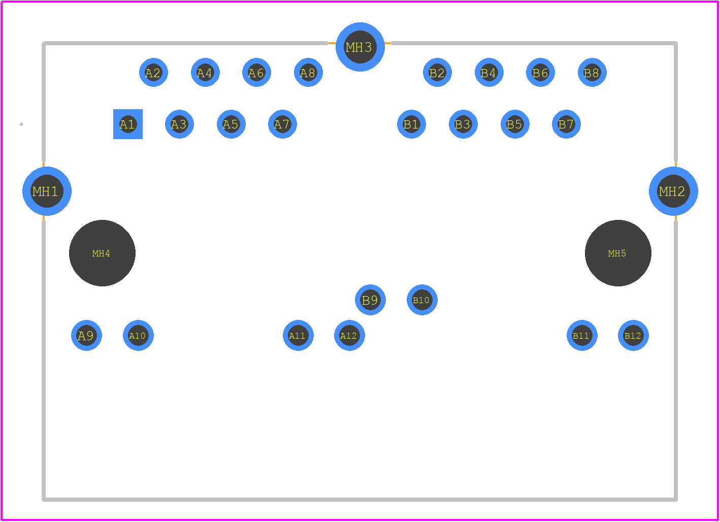203313-E - TE Connectivity PCB footprint - Other - Other - 203313-E-1