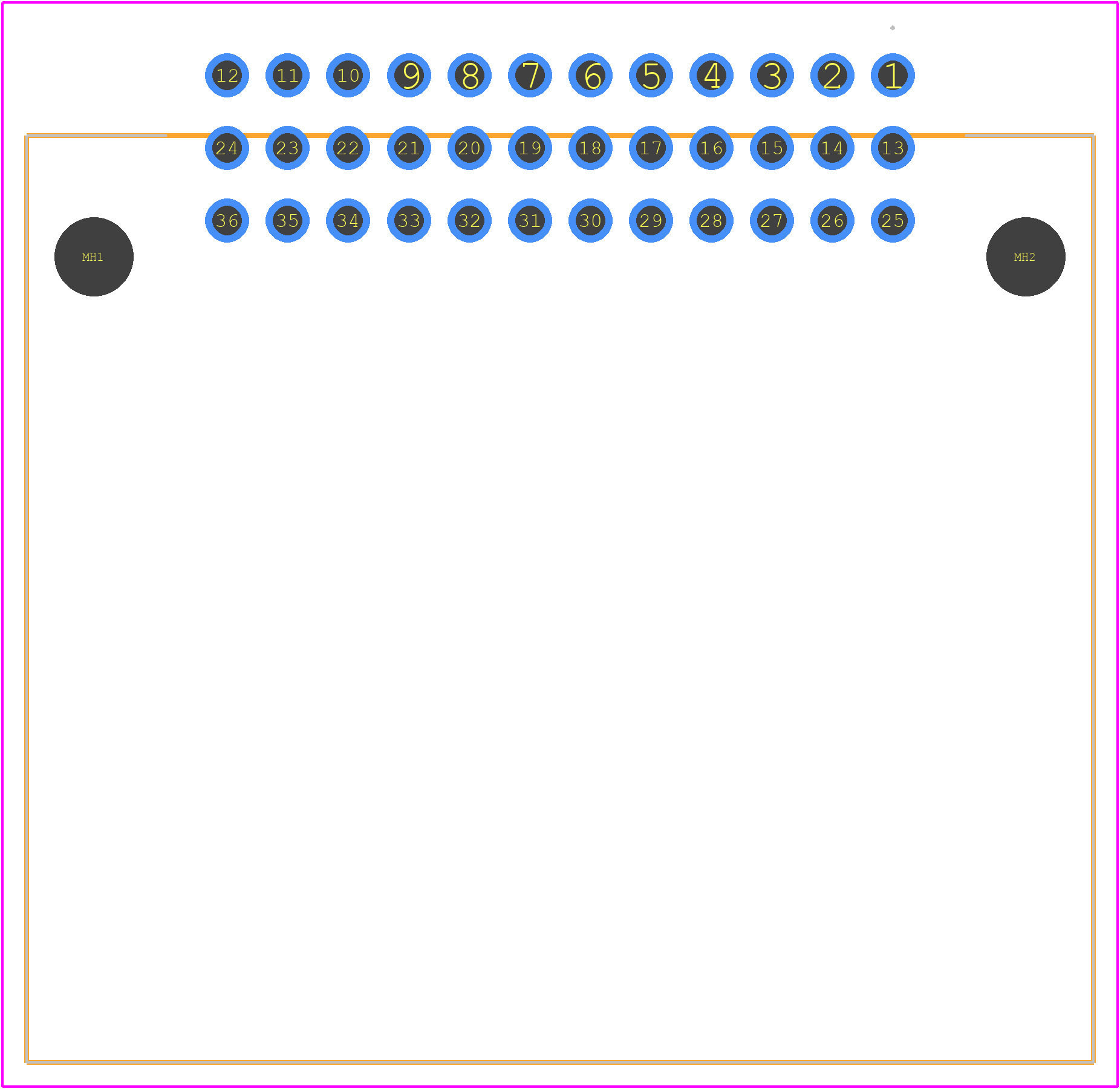 MX23A36NF6 - JAE PCB footprint - Other - Other - MX23A36NF6-1