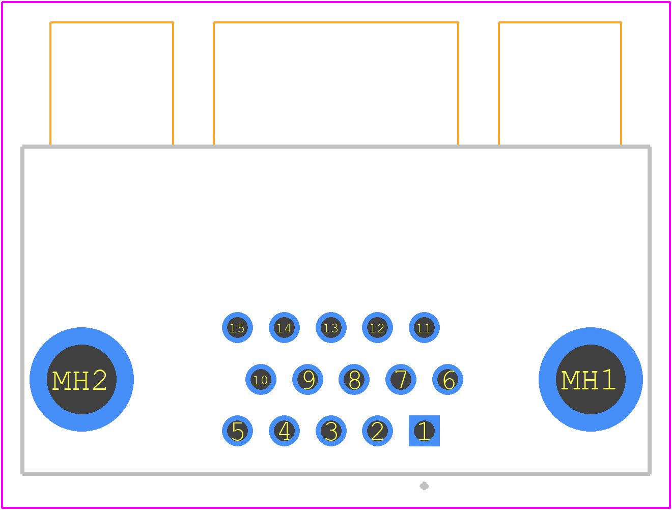 09561625813 - HARTING PCB footprint - Other - Other - 09561625813
