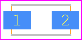 CP6SMAJ5.0CA - LRC PCB footprint - Diodes Moulded Non Polarised - Diodes Moulded Non Polarised - CSMA