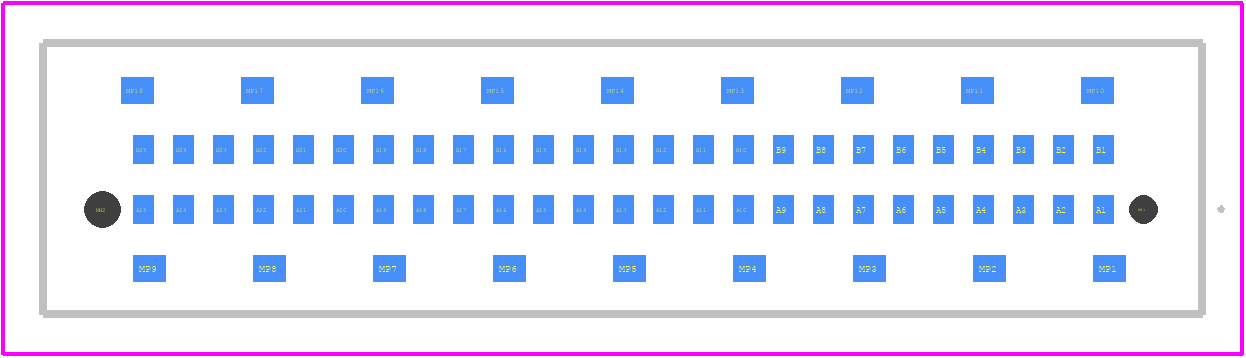 354183-E - TE Connectivity PCB footprint - Other - Other - 354183-E-1