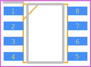 SMDB05/TR7 - MICROSTACK PCB footprint - Small Outline Packages - Small Outline Packages - 8-SO
