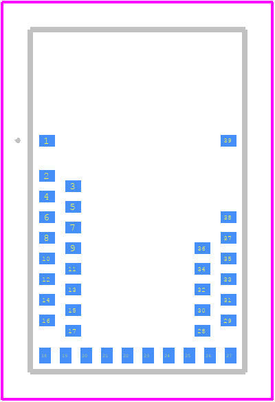 MDBT53V-1M - Raytac PCB footprint - Other - Other - MDBT53V-1M-2