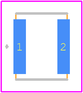 DK-GDT25-02 - Bourns PCB footprint - Other - Other - DK-GDT25-02