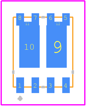 PJQ5844-AU - PANJIT PCB footprint - Other - Other - DFN5060B-8L