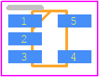 NJM2878F3-33-TE2 - New Japan Radio PCB footprint - SOT23 (5-Pin) - SOT23 (5-Pin) - NJM2878F3-33-TE