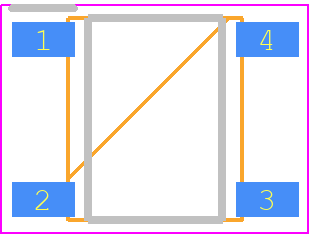 ABS2M - PANJIT PCB footprint - Small Outline Packages - Small Outline Packages - ABS