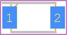 P4AFC110AS-AU - PANJIT PCB footprint - Small Outline Diode Flat Lead - Small Outline Diode Flat Lead - SMAF-C