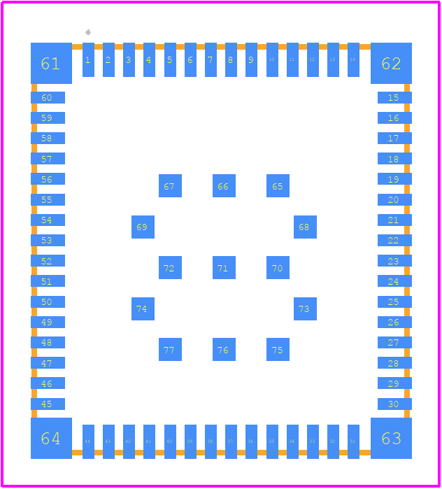ISM43340-L77-TR - Inventek Systems PCB footprint - Other - Other - ISM43340-L77-TR-2