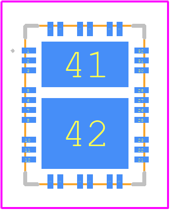 PD70224ILQ - Microsemi Corporation PCB footprint - Other - Other - PD70224ILQ-4