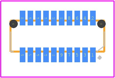 52465-2070 - Molex PCB footprint - Other - Other - 52465-2070