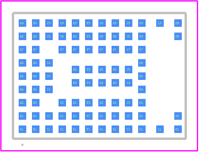 MAYA-W261-00B - u-blox PCB footprint - Other - Other - 86-BFLGA Module