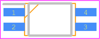TCMT1100 - Vishay PCB footprint - Small Outline Packages - Small Outline Packages - sop -4 pin