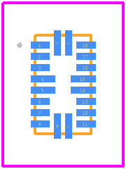 SLG88104V - Silego Technology PCB footprint - Other - Other - 20 LEAD STQFNCPACKAGE