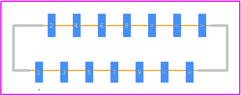 HFW14S-2STE1HLF - Amphenol PCB footprint - Other - Other - HFW14S-2STE1HLF-2