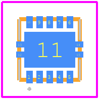 NCV59748ML075TBG - onsemi PCB footprint - Other - Other - DFNW10, 3x3, 0.5P CASE 507AE ISSUE A