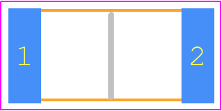 MFHA2512R1000FE - Eaton PCB footprint - Resistor Chip - Resistor Chip - MFHA2512
