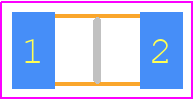 WLTM0612QLR016FNR - LITTELFUSE PCB footprint - Resistor Chip - Resistor Chip - WLTM0612QLR016FNR