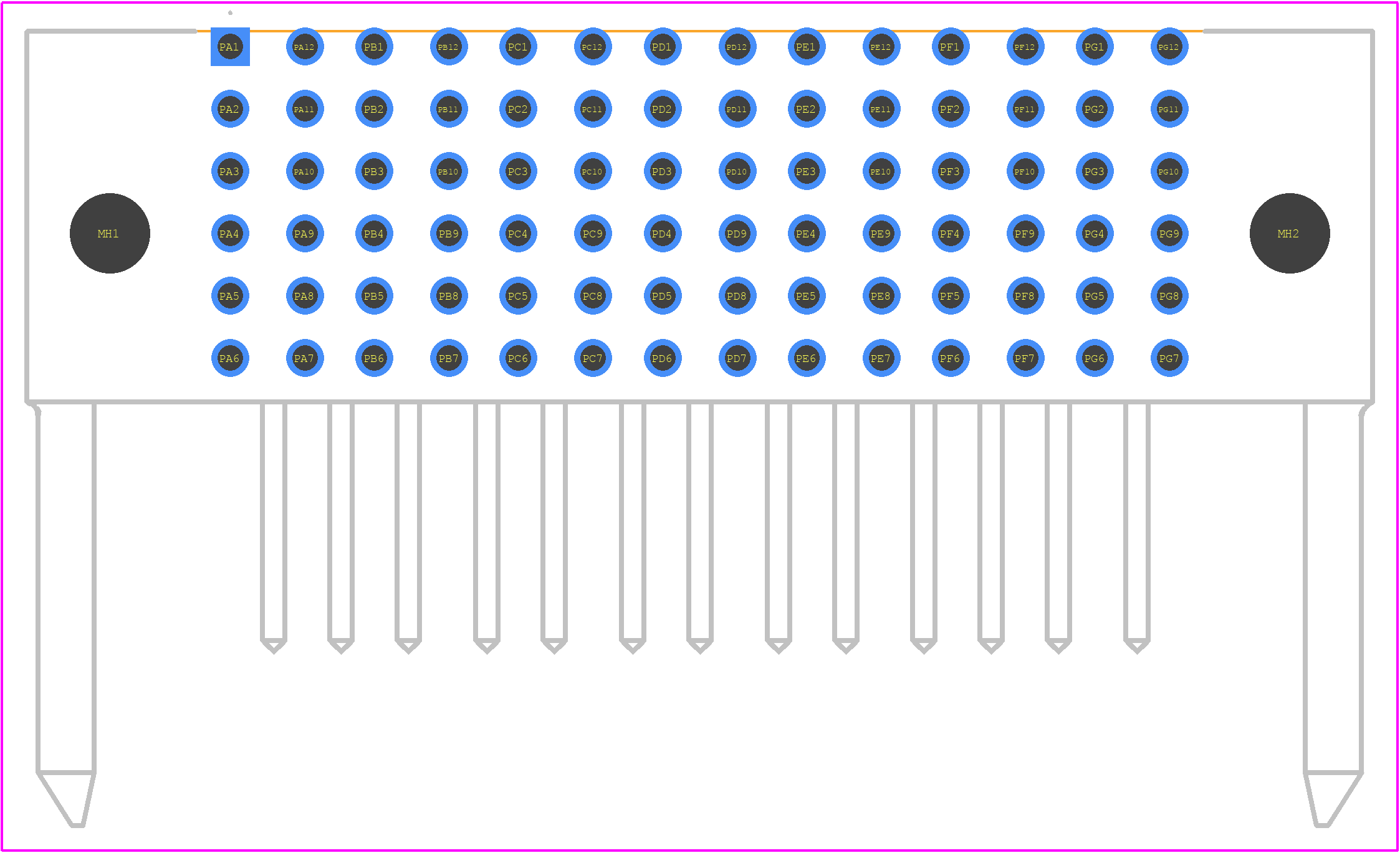 2195620007 - Molex PCB footprint - Other - Other - 2195620007-1