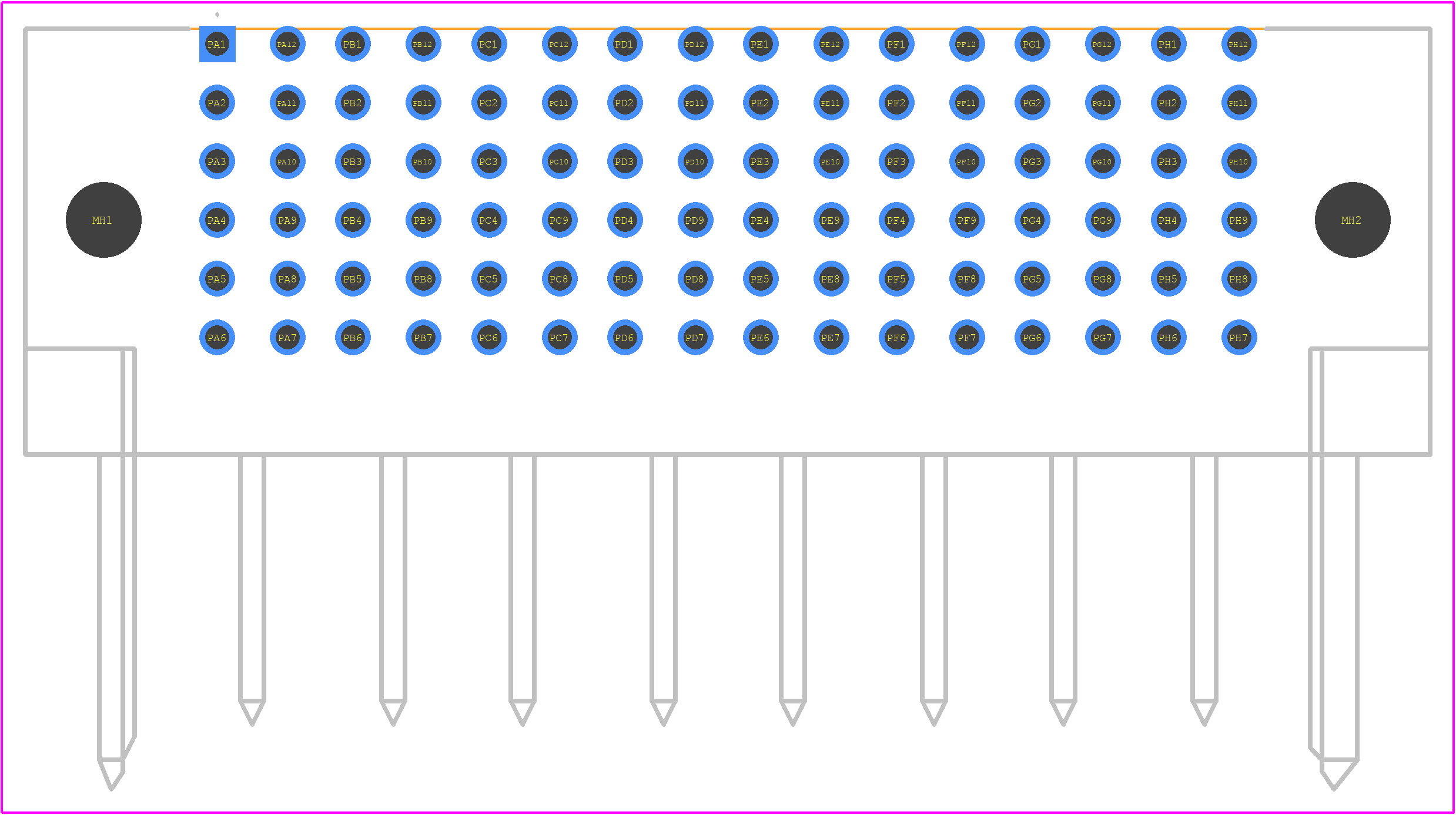 2195620008 - Molex PCB footprint - Other - Other - 2195620008-3