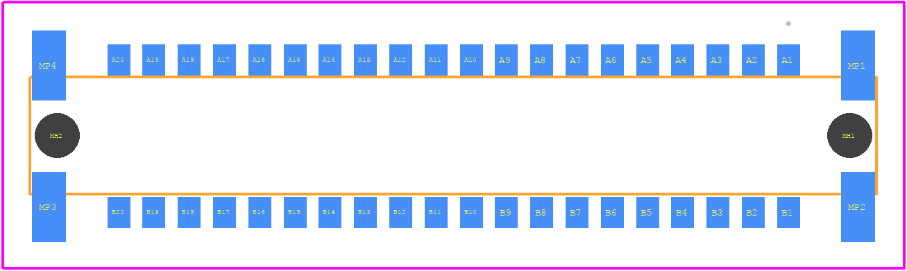 204632-E - TE Connectivity PCB footprint - Other - Other - 204632-E-2