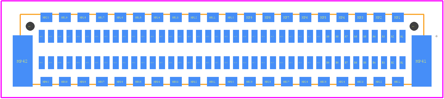 405-52180-51 - ept PCB footprint - Other - Other - Zero8 plug low-profile shielded 40 