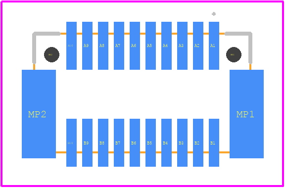 405-52020-51 - ept PCB footprint - Other - Other -  Zero8 plug low-profile unshielded