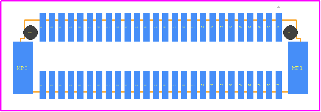 405-55052-51 - ept PCB footprint - Other - Other - Zero8 plug x-high-profile unshield