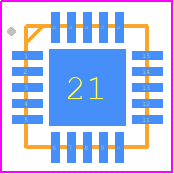 NCP45496XMNWTWG - onsemi PCB footprint - Quad Flat No-Lead - Quad Flat No-Lead - NCP45496XMNWTWG