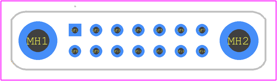 222Y14M16 - Nicomatic PCB footprint - Other - Other - 222Y14M16-2
