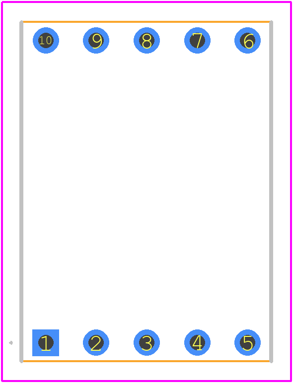 HDSP-5703 - Avago Technologies PCB footprint - Other - Other - 10-DIP_2025-1