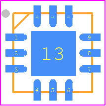 MD1213K6-G - Microchip PCB footprint - Quad Flat No-Lead - Quad Flat No-Lead - MD1213K6-G-1