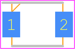 FR1JF - PANJIT PCB footprint - Small Outline Diode Flat Lead - Small Outline Diode Flat Lead - SMBF