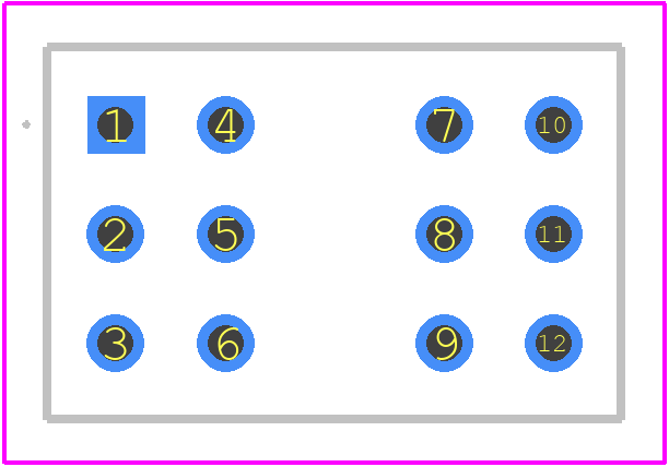 TL4201EEYB - E-Switch PCB footprint - Other - Other - 13.10mm x 8.50mm