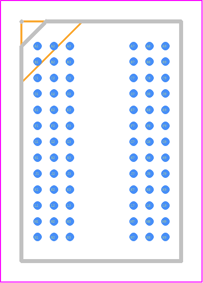 MT40A2G4WE-083E:B - Micron PCB footprint - BGA - BGA - 78-Ball FBGA – x4, x8 "WE