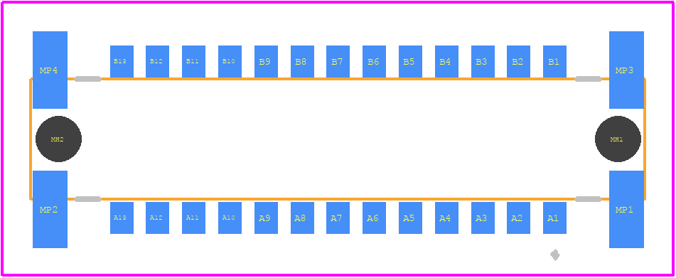 244855-E - TE Connectivity PCB footprint - Other - Other - 244855-E-1