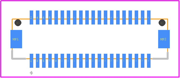 DF15(1.8)-40DS-0.65V(56) - Hirose PCB footprint - Other - Other - DF15(1.8)-40DS-0.65V(56)-2