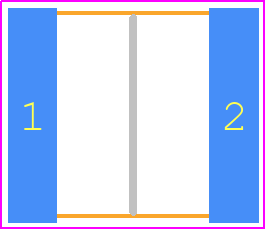 VJ2220Y123MFEAT5H - Vishay PCB footprint - Capacitor Chip Non-polarised - Capacitor Chip Non-polarised - 2220(H=2.18mm)
