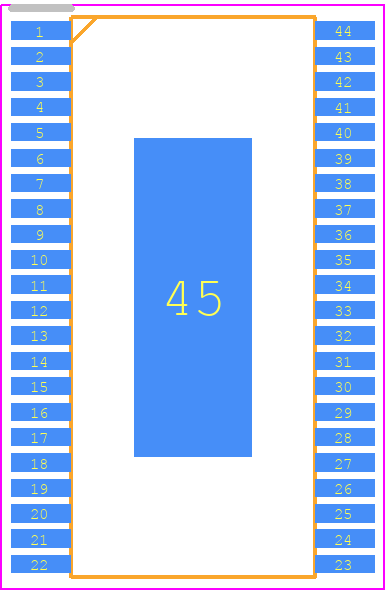 TPS7H4001MDDWTSHP - Texas Instruments PCB footprint - Small Outline Packages - Small Outline Packages - DDW0044F