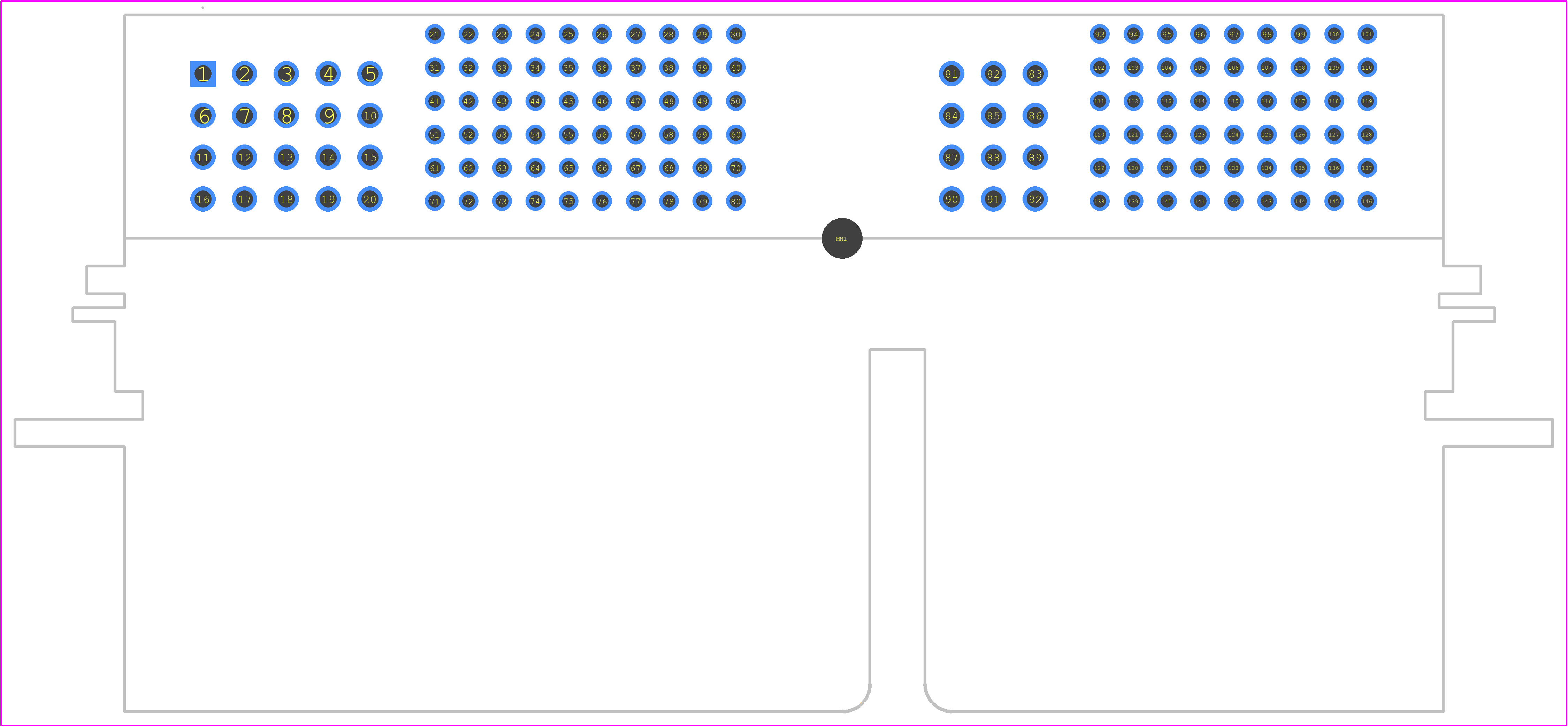560134-1462 - Molex PCB footprint - Other - Other - 560134-1462-2
