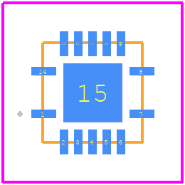 SN74CBT3125CRGYR - Texas Instruments PCB footprint - Other - Other - SN74CBT3125CRGYR-2